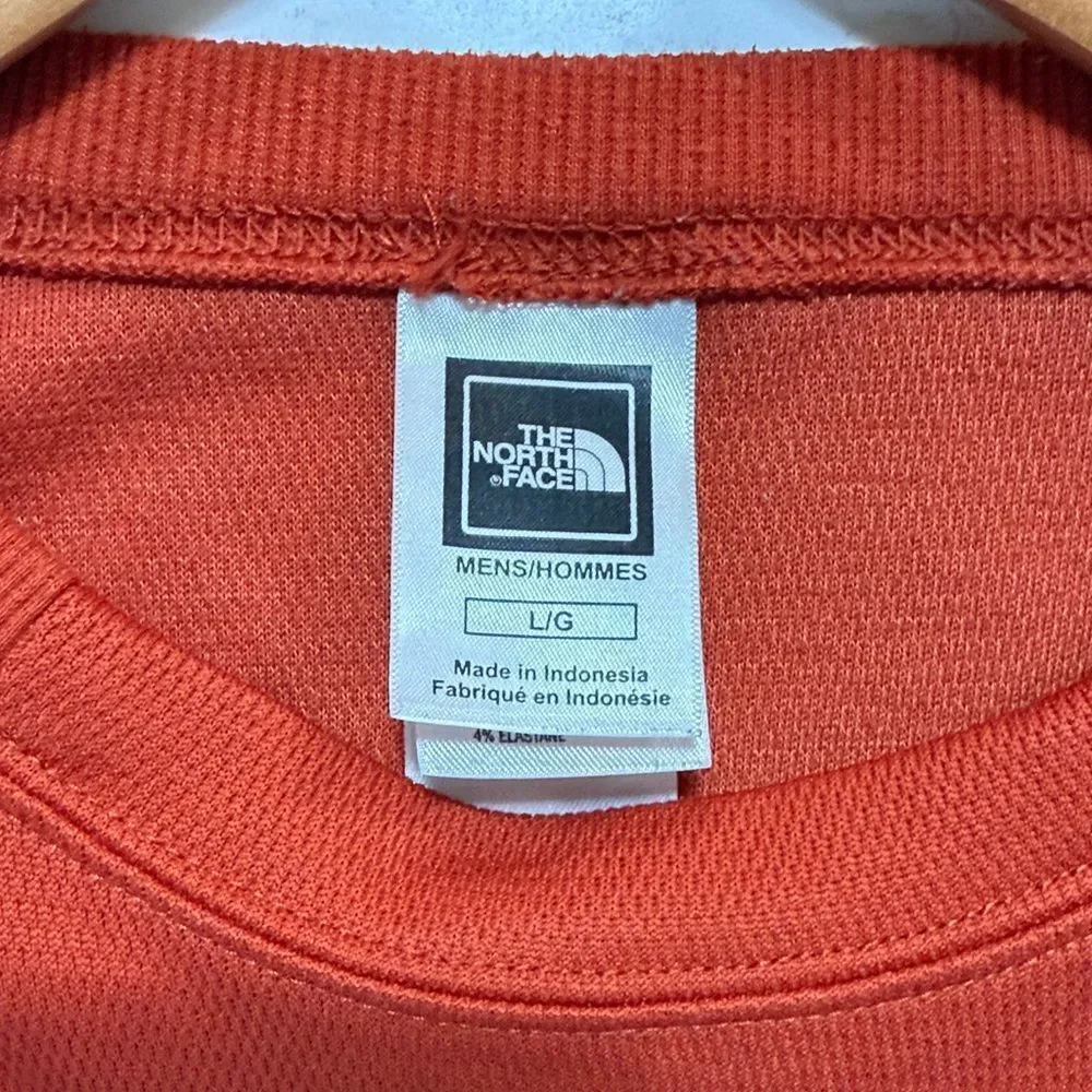 The North Face Men's Vibrant burnt orange Long Sleeve Thermal shirt. Size Large.